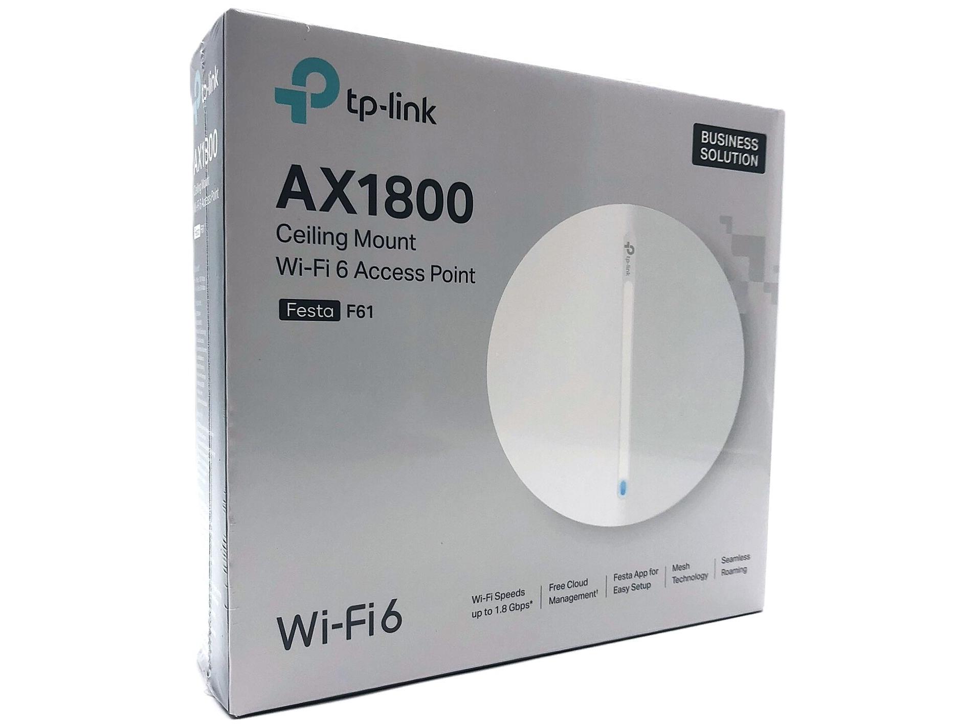 Adgangspunkt Wifi Tplink Festa F61 Ax1800 Hvid