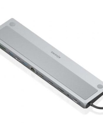 Aisens Usb Hub Med Hdmi Rj45 Kortlæser Sort Grå