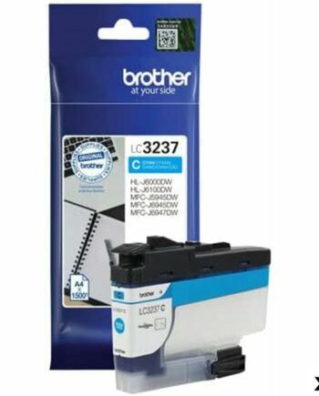 Blækpatron Brother Lc3237 Cyan Pak Til Hlj6000 Mfcj5945 6945