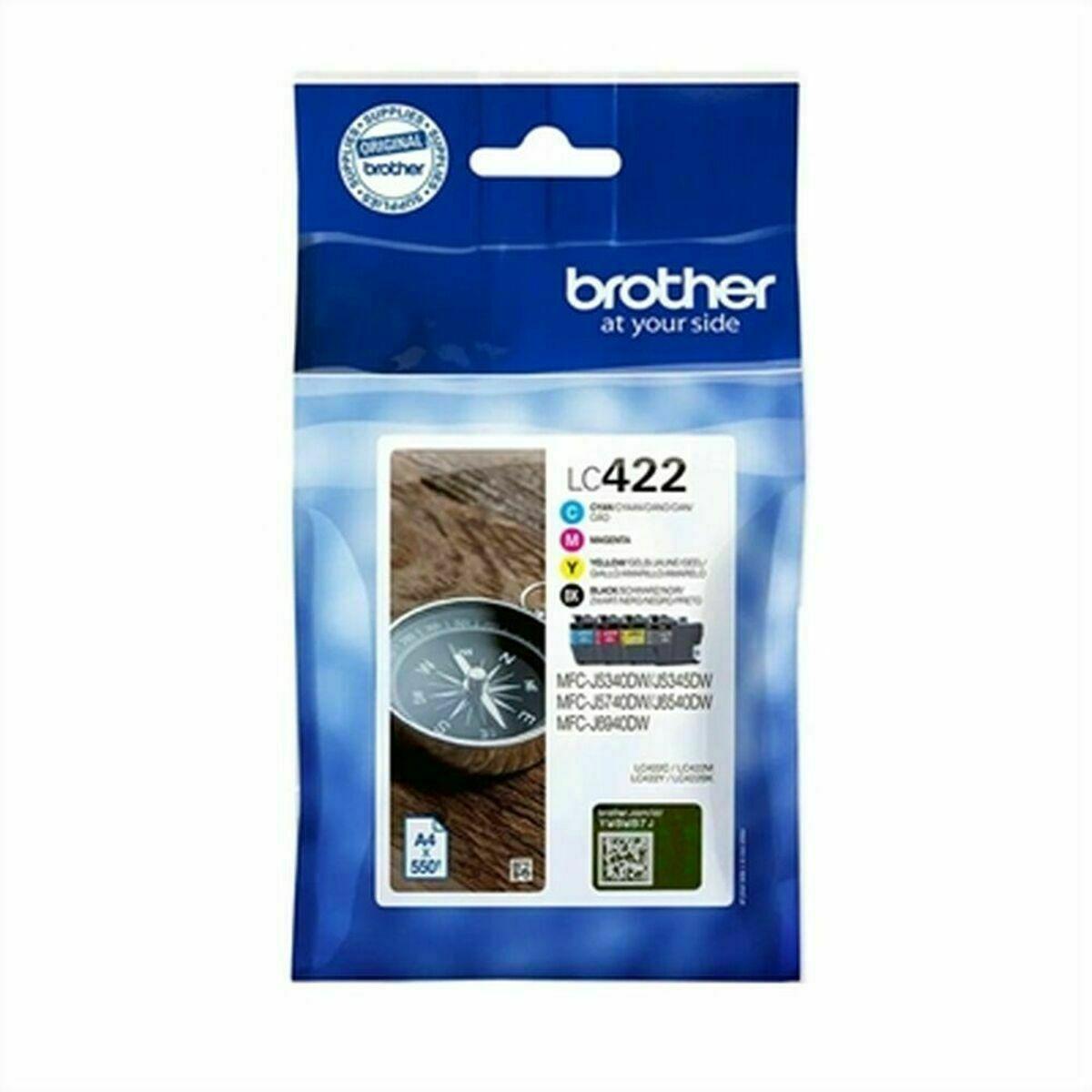 Blækpatron Brother Lc422val Originalt Pack