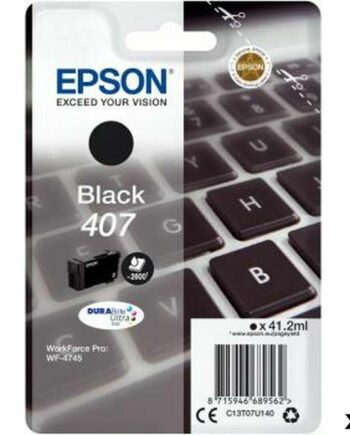 Blækpatron Epson 407 Sort Original Pak