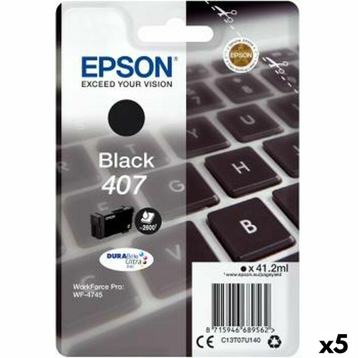 Blækpatron Epson 407 Sort Original Pak