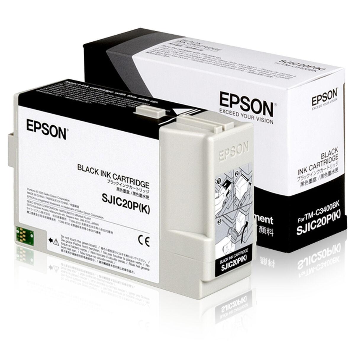 Blækpatron Epson Sjic20pk Sort Original