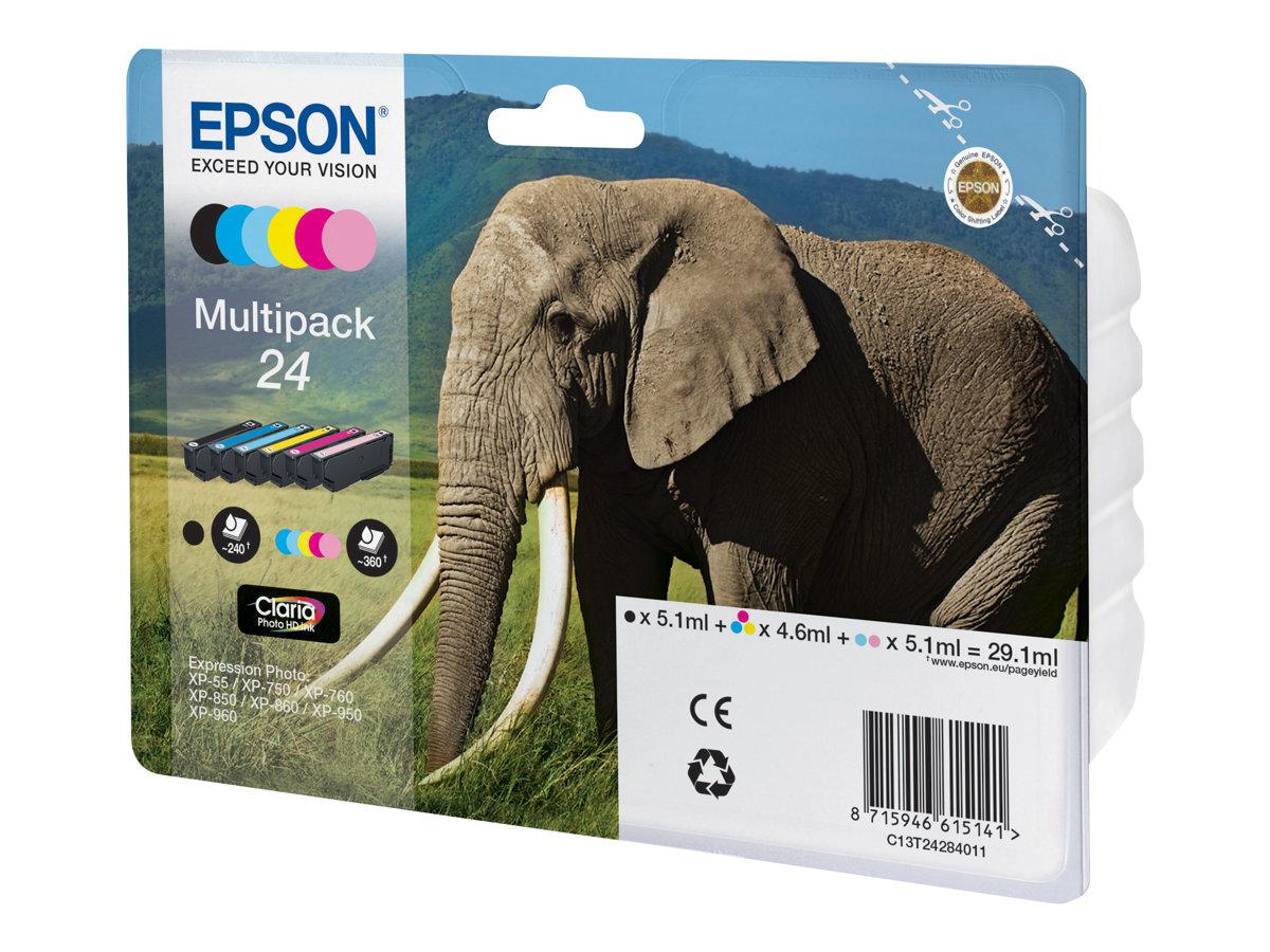 Blækpatron Multipack Epson Sort Cyan Lys Cyan Magenta Lys Magenta Gul