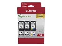 Blækpatroner Canon 575xl 576xl Multipack Sort  Farve