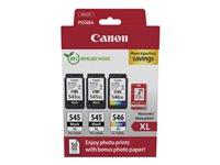 Blækpatroner Til Canon 545xl 546xl Photo Value Pack Med Fotopapir
