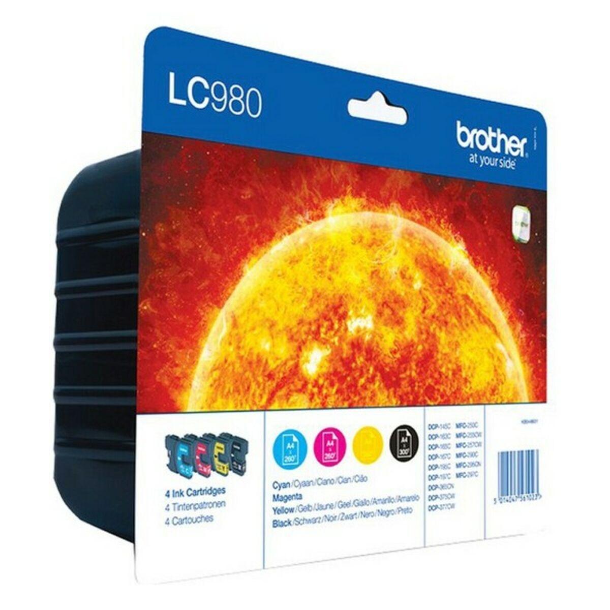 Brother Lc980val Multipack Blækpatroner Sort Cyan Magenta Gul