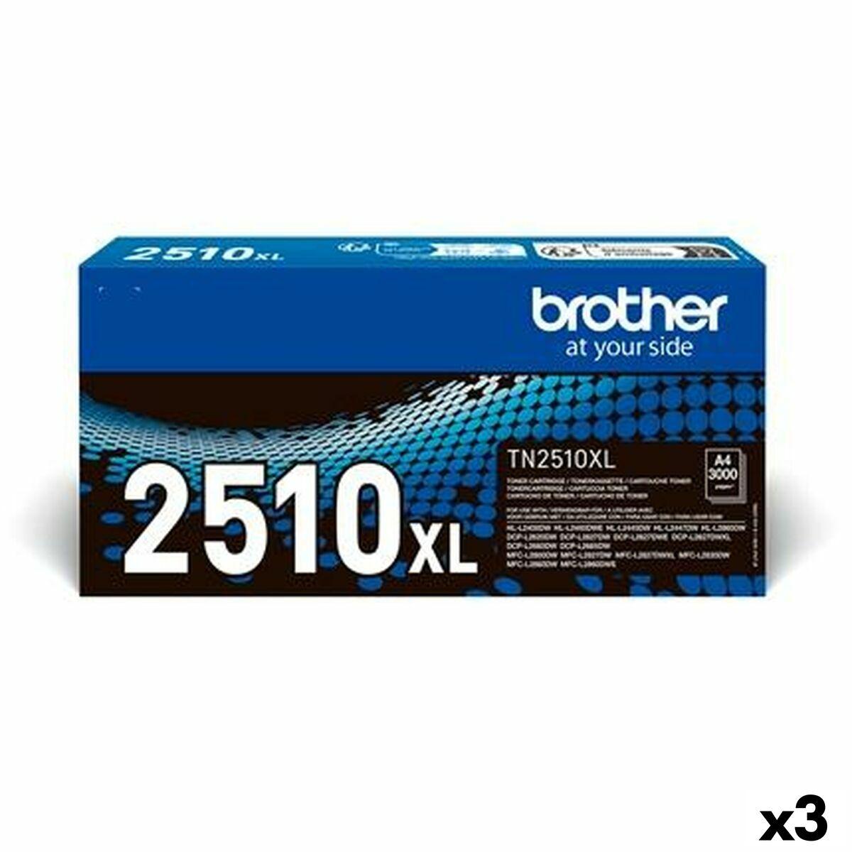 Brother Tn2510xl Sort Toner Pak 000 Sider