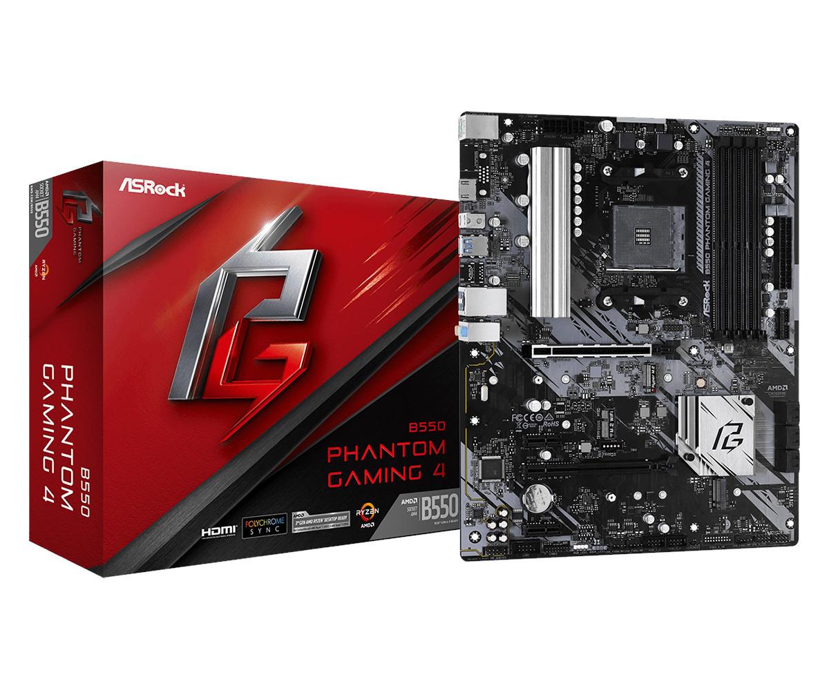 Bundkort Asrock B550 Phantom Gaming Atx Am4