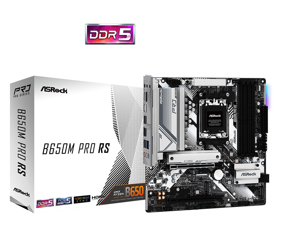 Bundkort Asrock B650m Pro Matx Am5 Ddr5