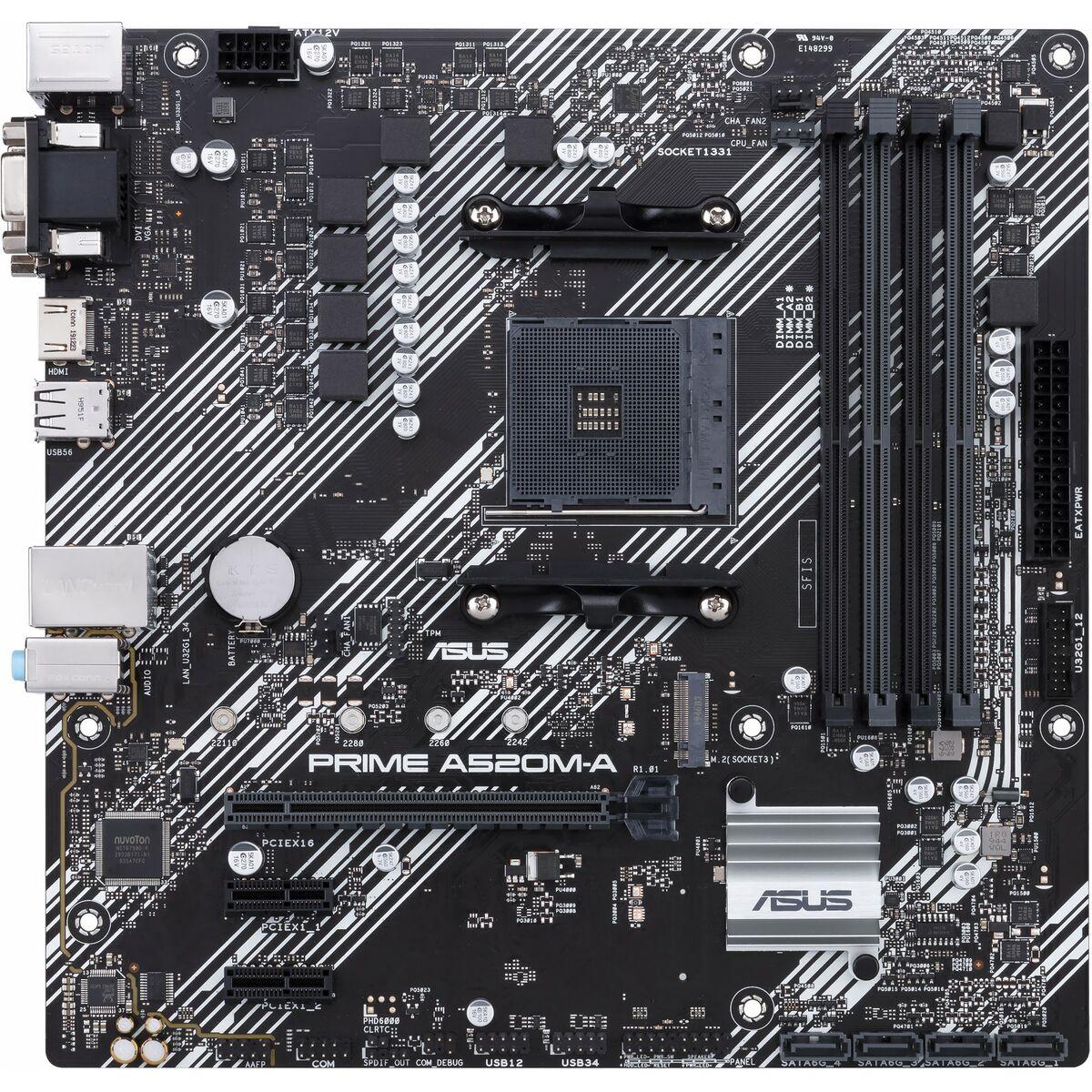 Bundkort Asus Prime A520m Amd Am4 A520