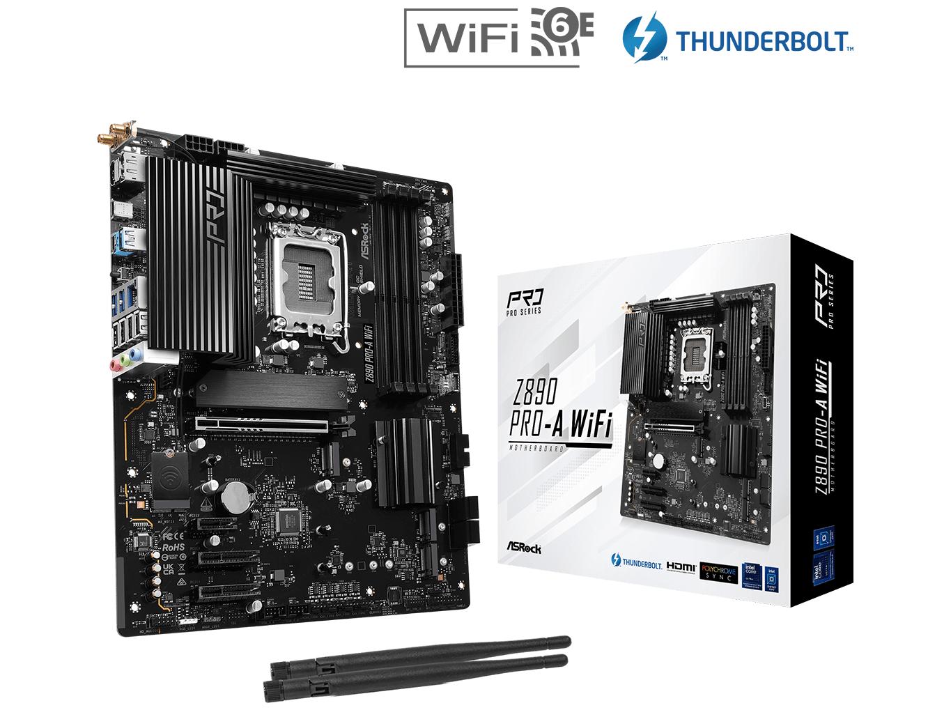 Bundkort Atx Asrock Z890 Pro Lga1851 Intel Z890