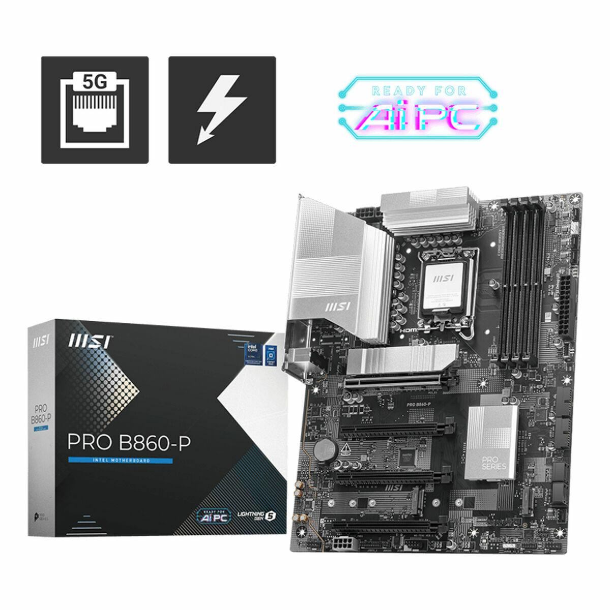 Bundkort Msi Pro B860 Lga 1851 Atx Ddr5