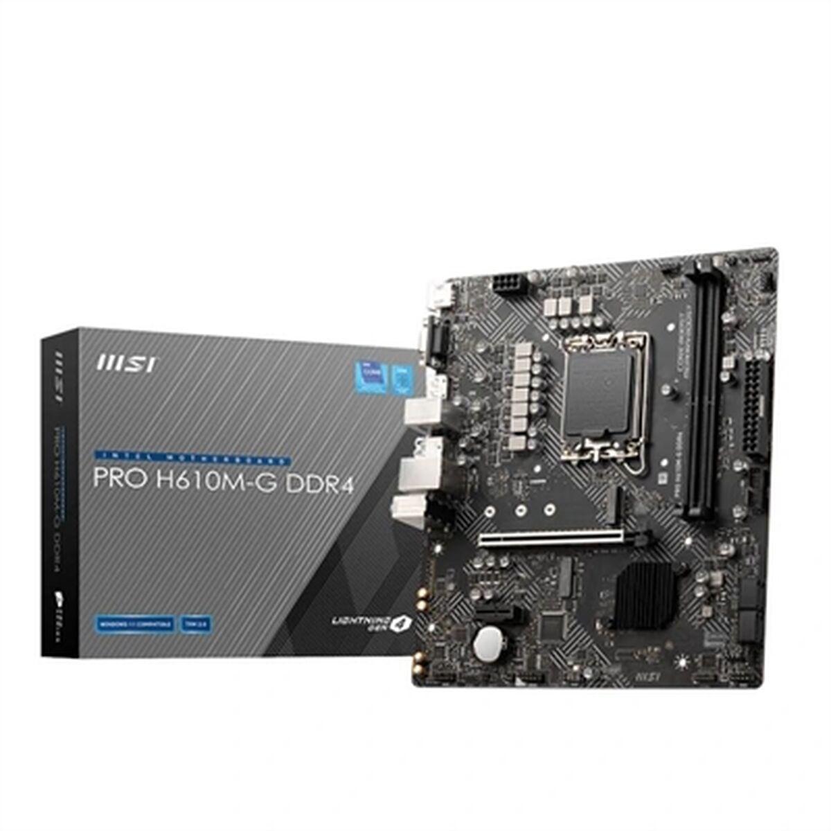 Bundkort Msi Pro H610m Lga 1700 H610 Matx