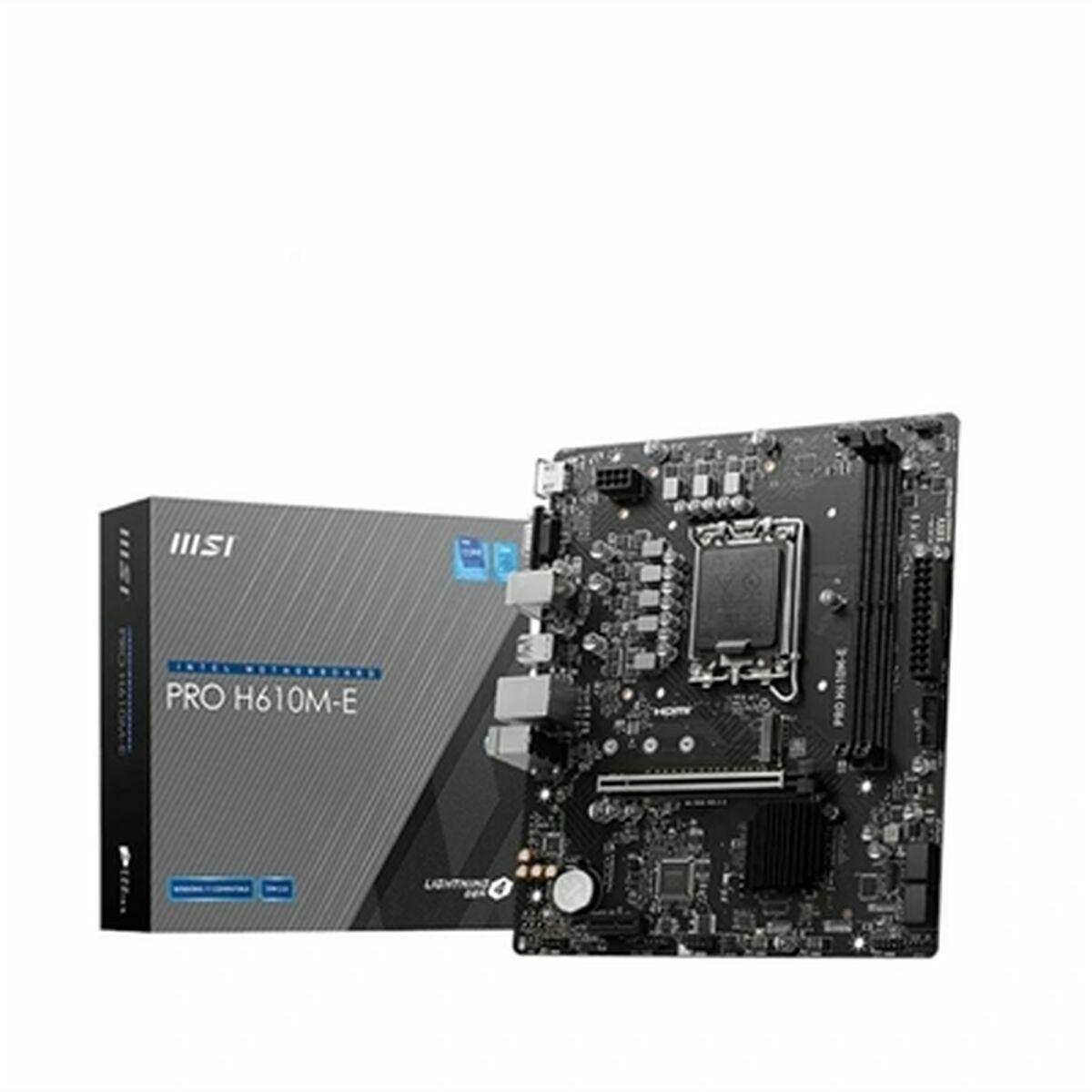 Bundkort Msi Pro H610me Matx Lga 1700 Ddr5