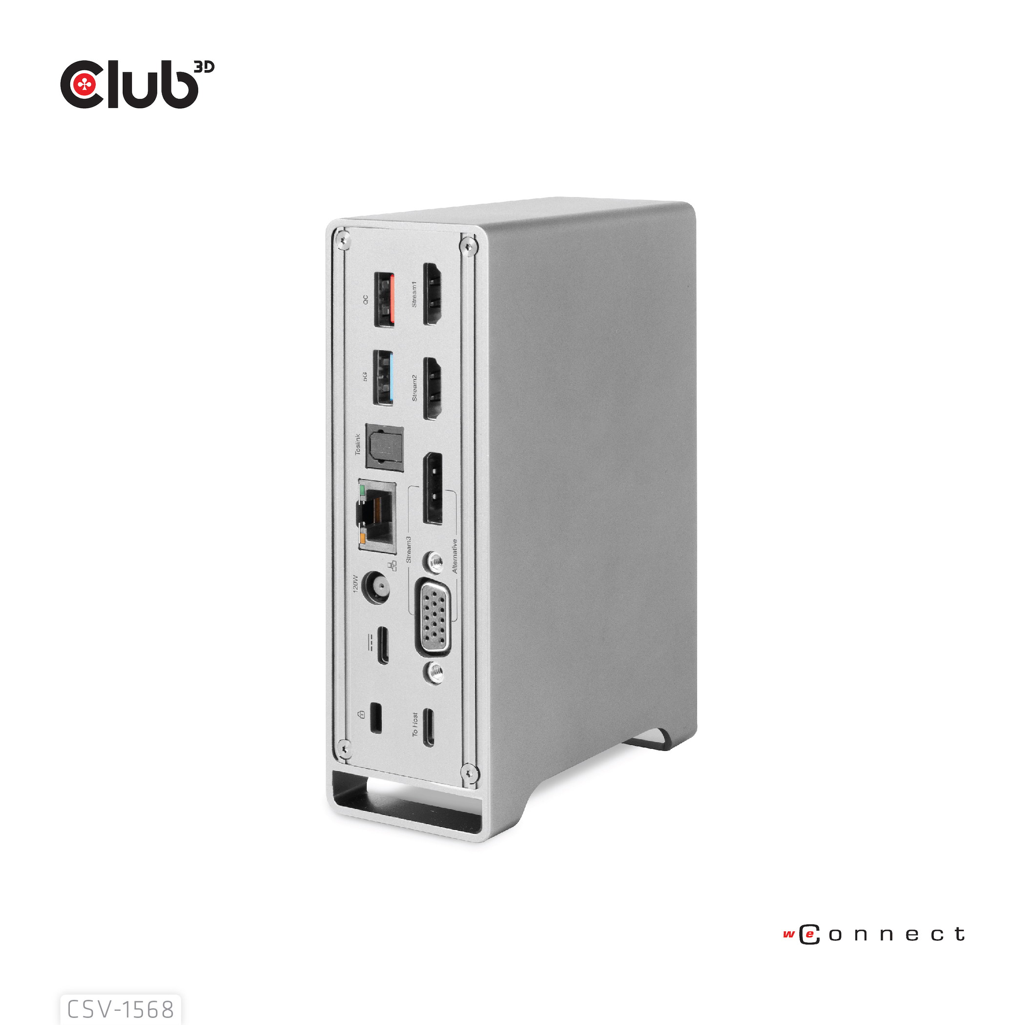 Club3d Csv 1568 Dockingstation Docking Usb Gen Gen Type Metallic