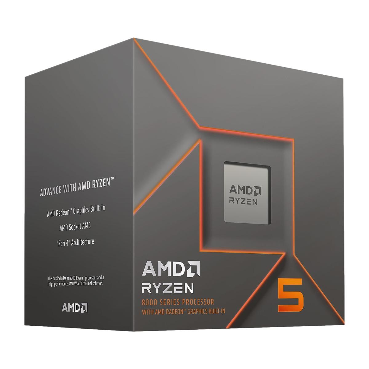 Cpu Amd Ryzen 8500g Ghz Kerner Am5 Med Køler