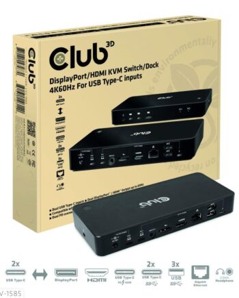 Dockingstation Usb Med Kvm Club Csv 1585 Displayport  Hdmi