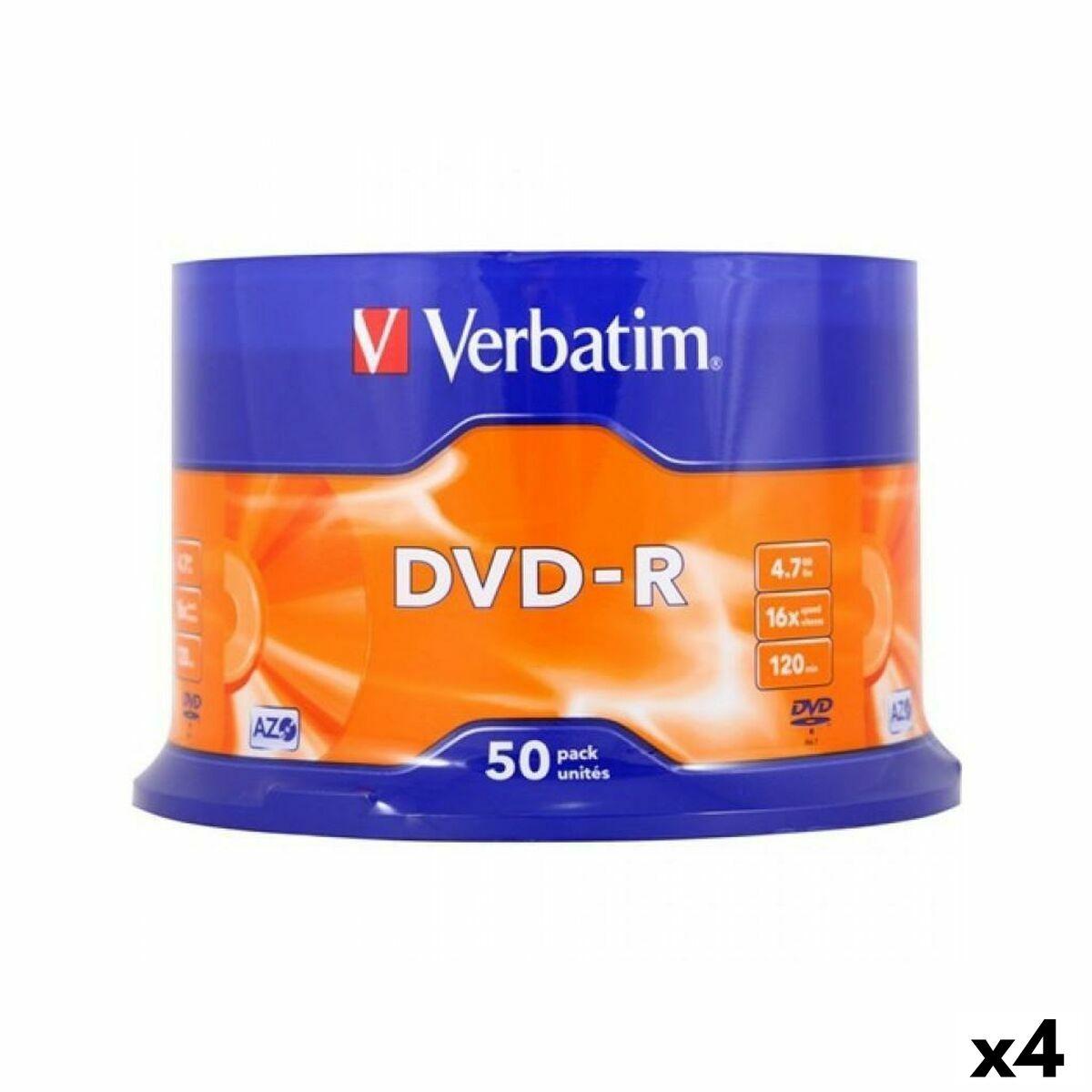 Dvd Skiver Verbatim 16x Stk Pakker