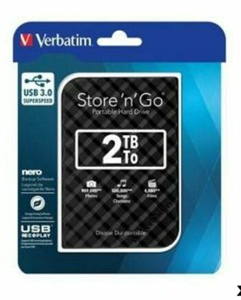 Ekstern Harddisk Verbatim Store Gen Sort Pak