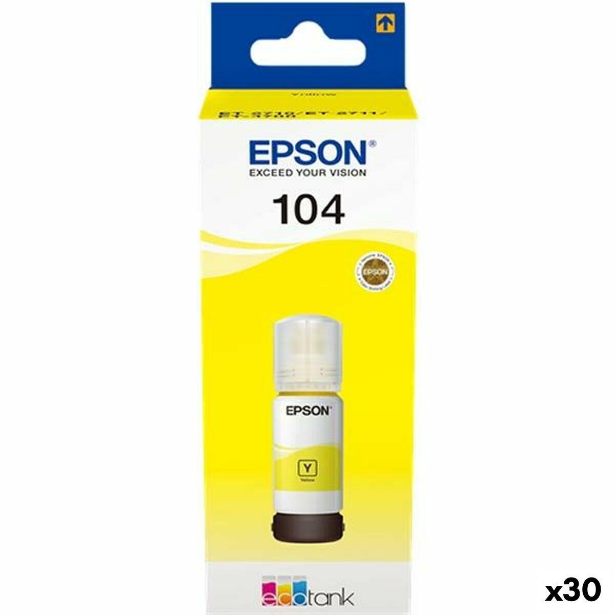 Epson 104 Gul Blæk Genopfyldning Til Ecotank