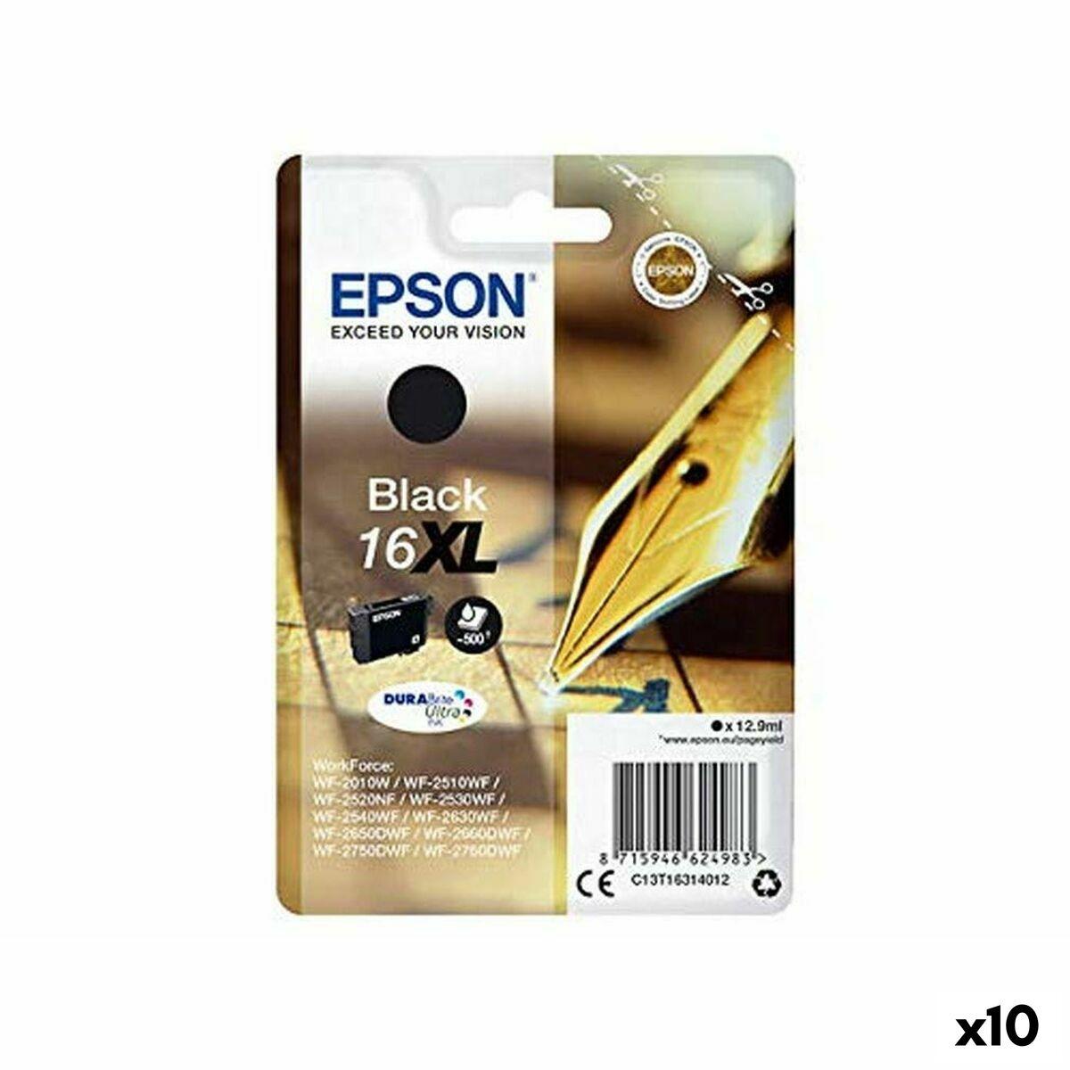 Epson 16xl Sort Original Blækpatron Pakke Med