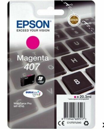 Epson 407 Magenta Blækpatron Workforce Pro Wf4745 Stk