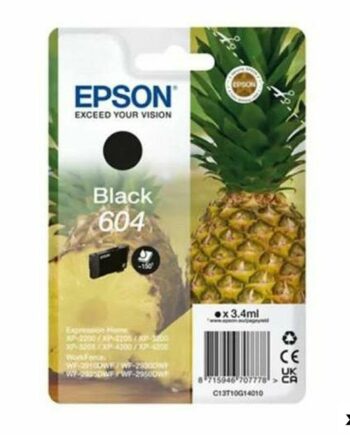 Epson 604 Sort Blækpatron Til Xp2200 Wf2910dwf Pak