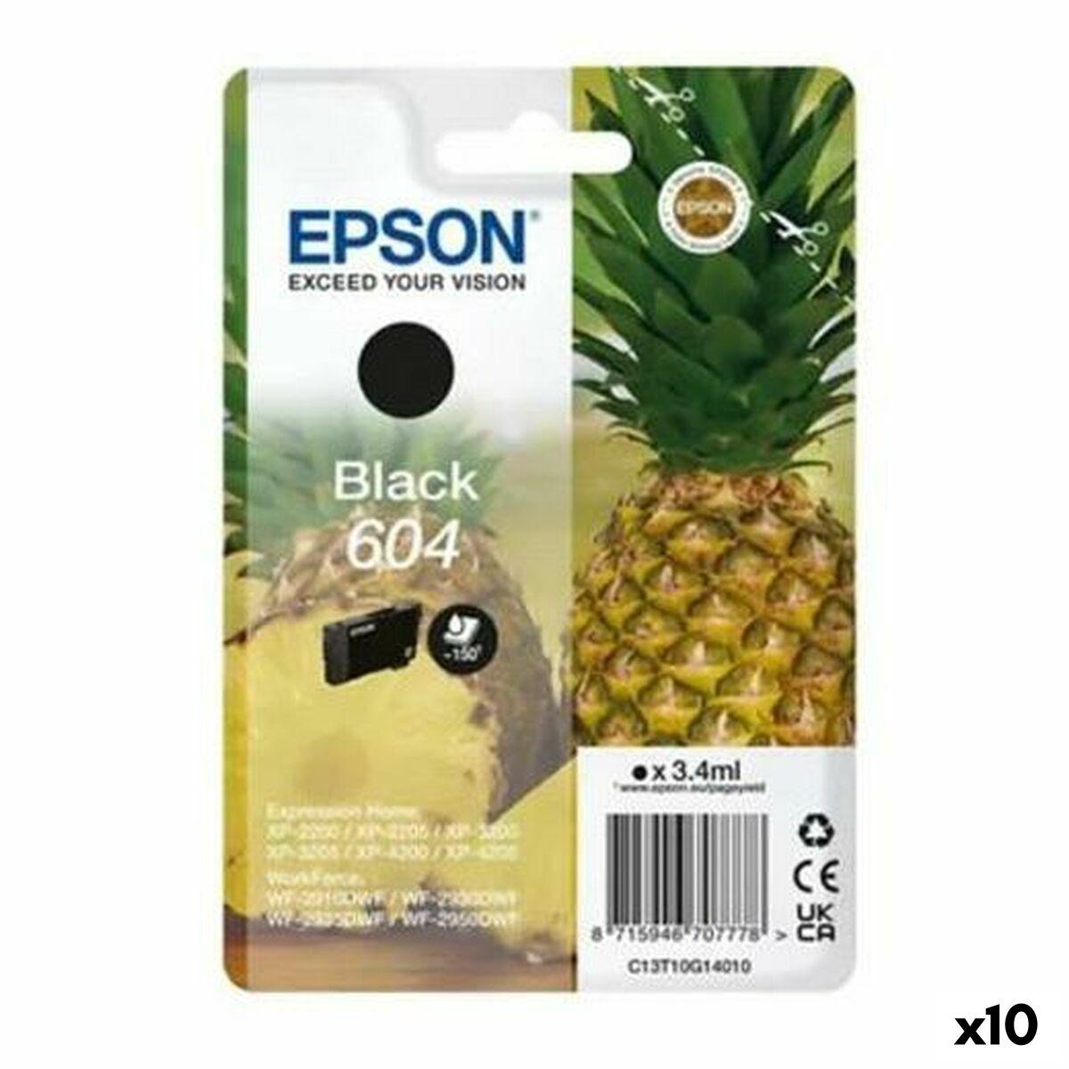 Epson 604 Sort Blækpatron Til Xp2200 Wf2910dwf Pak