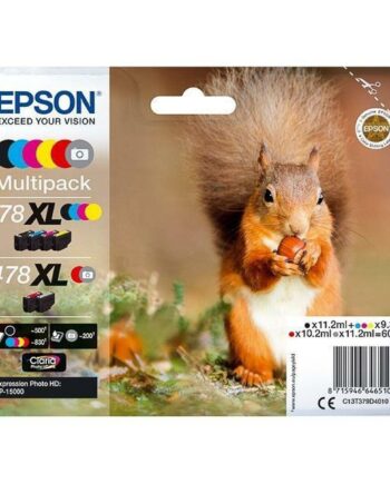 Epson Multipack Farver 378xl 478xl Claria Photo Sort