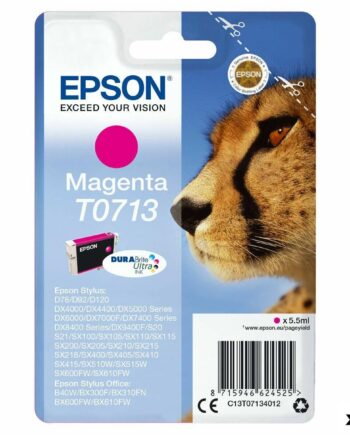 Epson Original Blækpatron T0713 Magenta Pakke Med