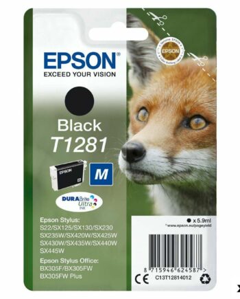 Epson T1281 Sort Blækpatron Original Pak Til Stylus Office
