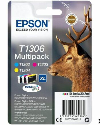 Epson T1306 Multipack Original Blækpatron Tricolour  Gul Stk