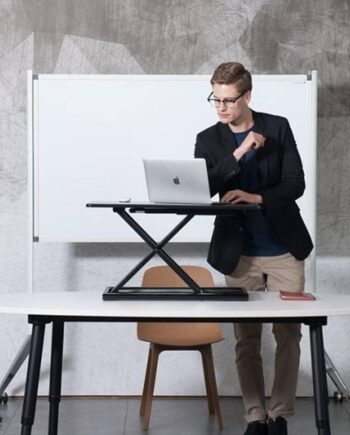 Ergoline Justerbart Hæve Sænkestativ Aluminium Sort