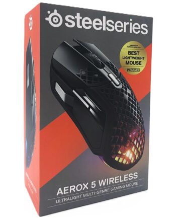 Gaming Mus Steelseries Aerox Trådløs Med Kabel Mat Sort