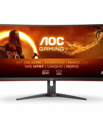 Gaming Skærm Aoc Cu34g2xe  Buet Uwqhd 144