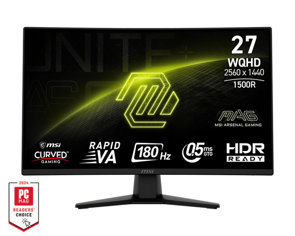 Gaming Skærm Msi Mag 274cqfde Wqhd 180 Kurvet