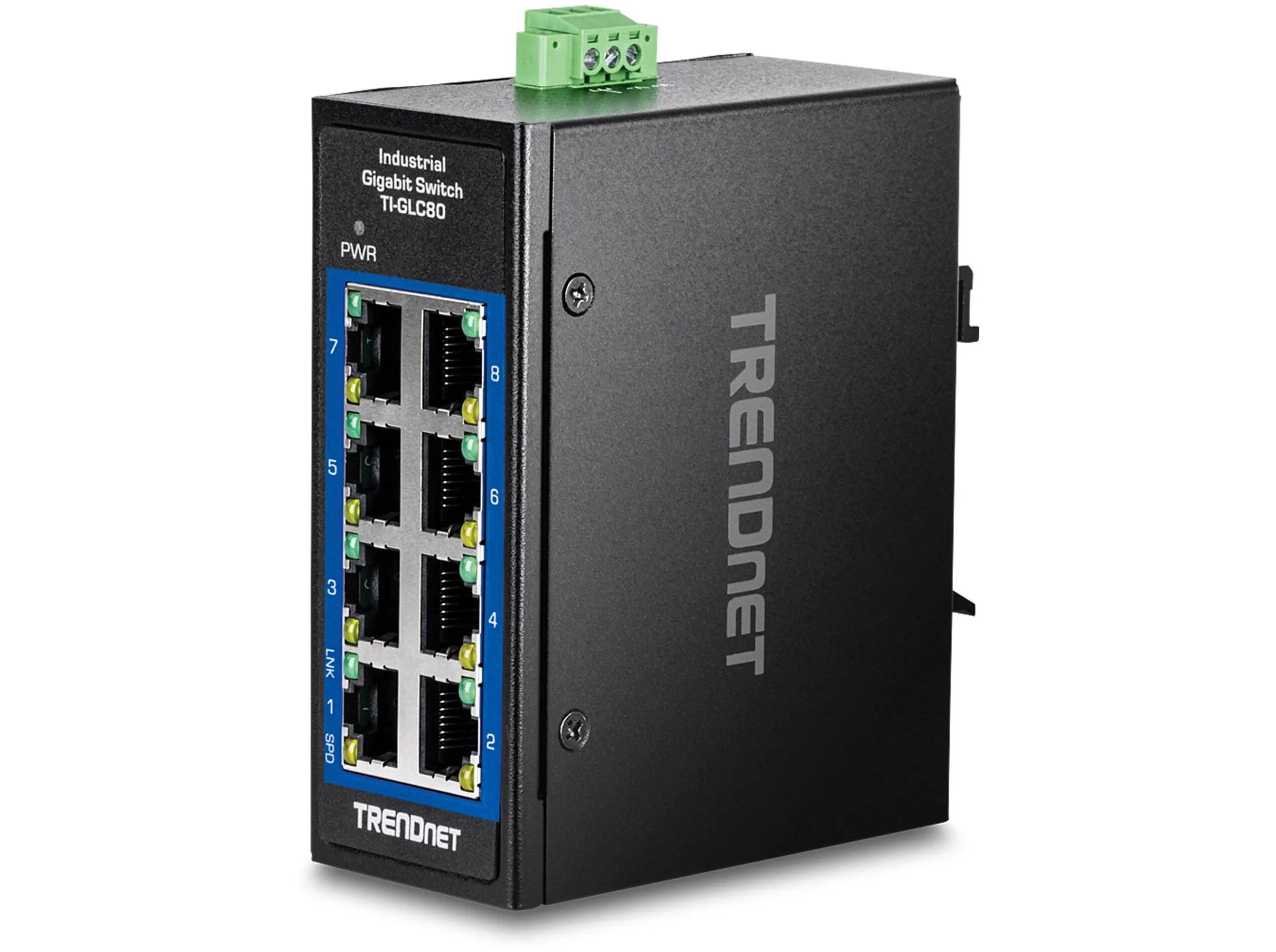 Gigabit Switch Trendnet Glc80 Porte Industri