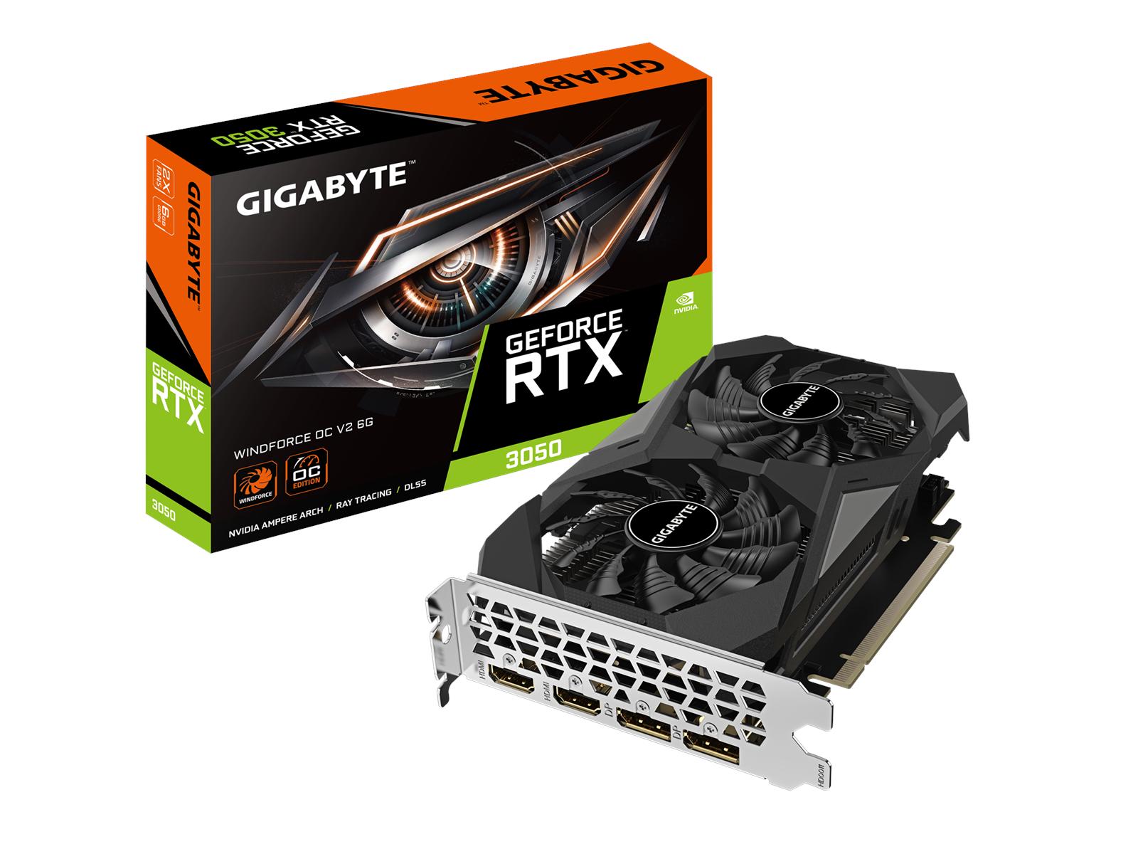 Grafikkort Gigabyte Geforce Rtx 3050 Windforce Gddr6