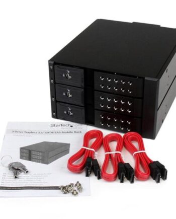 Harddiskrack Startech  Sata Sas Mobilbays Sort
