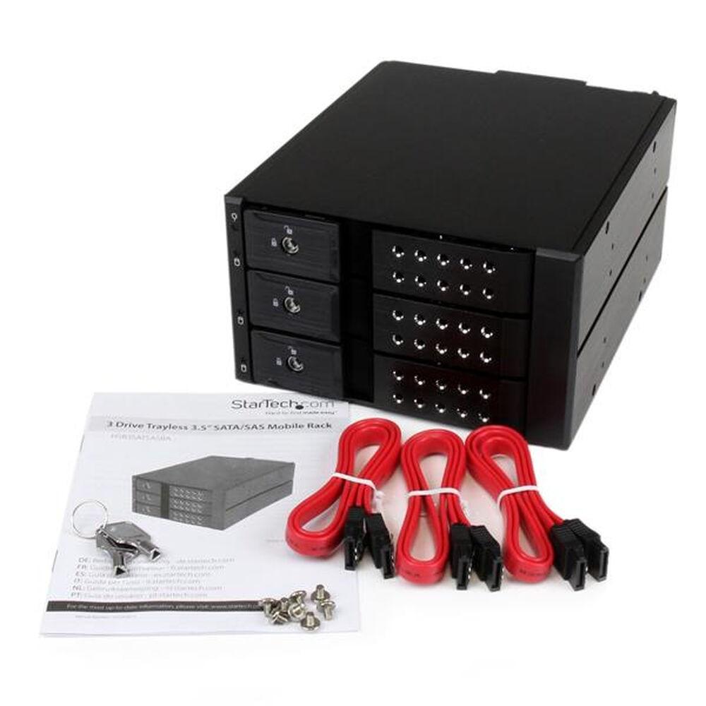 Harddiskrack Startech Sata Sas Mobilbays Sort