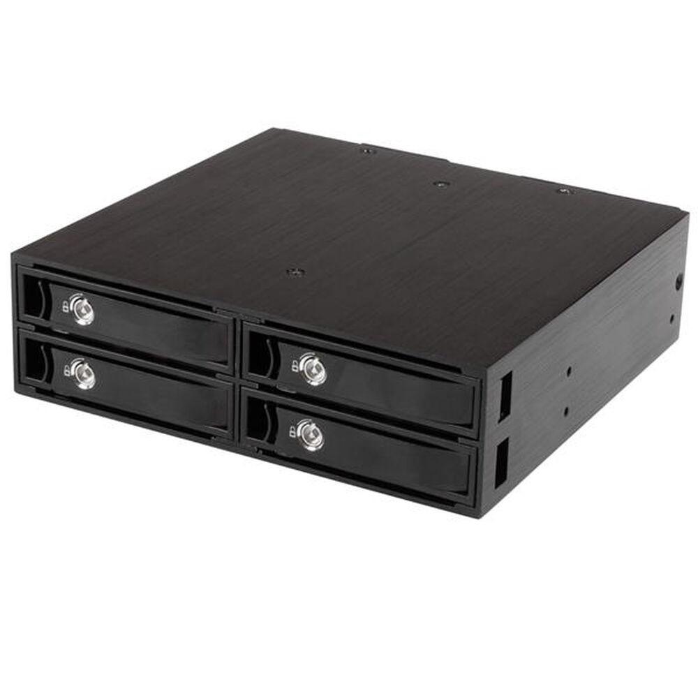Harddiskrack Startech Sata Sas Sort Satsasbp425