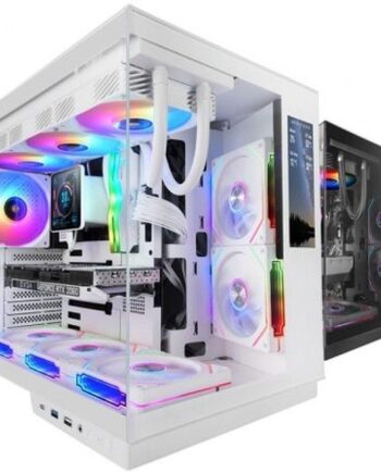 Kabinet Atx Midi Tower Mars Gaming Mcmiragew Hvid