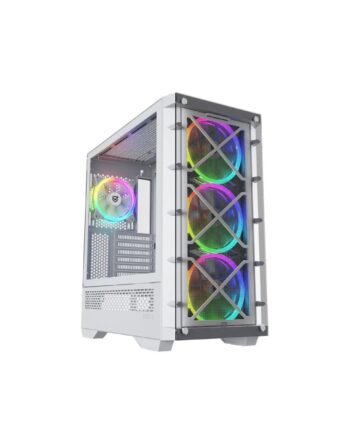 Kabinet Atx Midi Tower Nfortec Dracox Hvid
