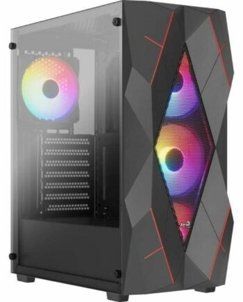 Kabinet Atx Semi Tårn Aerocool Sort