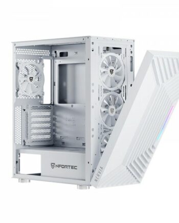 Kabinet Atx Semi Tårn Nfortec Nervia Hvid