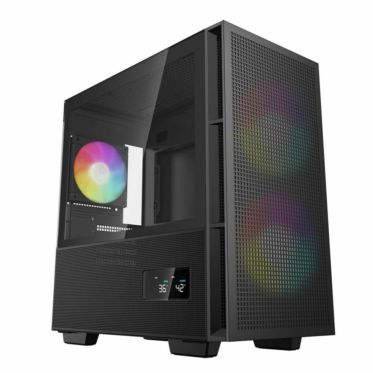 Kabinet Atx Semitårn Deepcool Sort Med Hærdet Glas