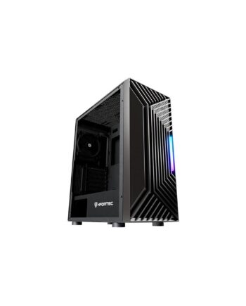 Kabinet Med Blæser Nfortec Nervia Rgb Sort