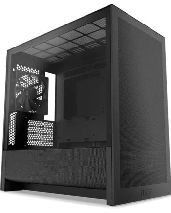 Kabinet Nzxt Flow Sort Med Hærdet Glas