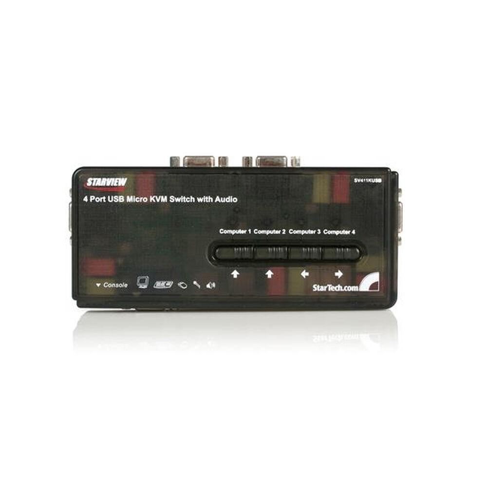 Kvm Switch Startech Port Usb Med Lyd Sv411kusb